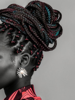 Affiche - Mèches Colorées - Accueil | Oueso - Art Afro Contemporain