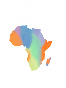 Poster Africa - Multi-colored - Accueil | Oueso - Contemporary Afro...