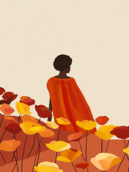Affiche - Red cape - Accueil | Oueso - Art Afro Contemporain