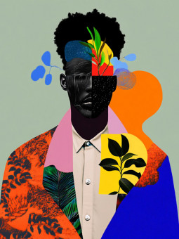 Poster - Color man - Accueil | Oueso - Contemporary Afro Art