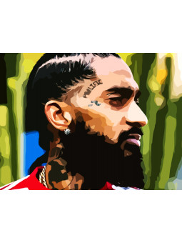 Poster - Nipsey Hussle - Accueil | Oueso - Contemporary Afro Art