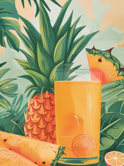 Affiche - Ananas - Accueil | Oueso - Art Afro Contemporain
