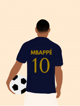Affiche - Mbappé - Accueil | Oueso - Art Afro Contemporain