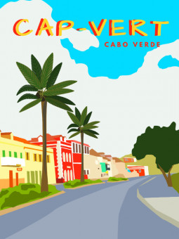 Affiche - Cap-vert - Accueil | Oueso - Art Afro Contemporain