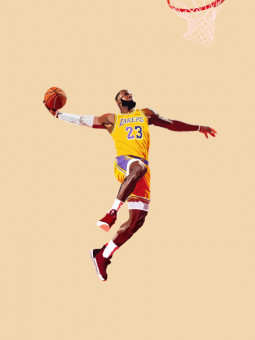Poster - Lebron Dunk - Accueil | Oueso - Contemporary Afro Art