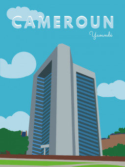 Poster - Cameroun - Accueil | Oueso - Contemporary Afro Art