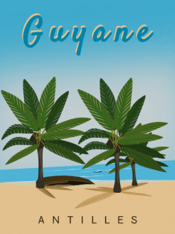 Poster - Guyane - Accueil | Oueso - Contemporary Afro Art