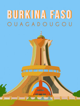 Affiche - Burkina Faso - Accueil | Oueso - Art Afro Contemporain