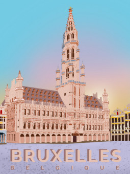 Affiche - Belgique - Accueil | Oueso - Art Afro Contemporain