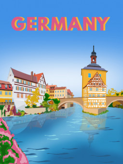 Poster - Germany - Accueil | Oueso - Contemporary Afro Art