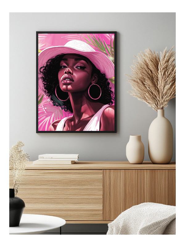 Affiche - Beauty Miley - Accueil | Oueso - Art Afro Contemporain