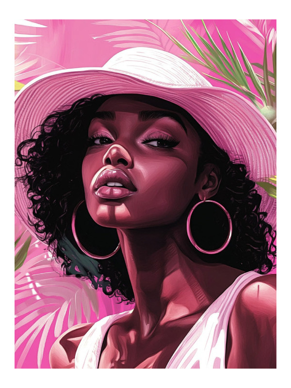 Affiche - Beauty Miley - Accueil | Oueso - Art Afro Contemporain