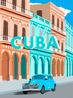 Affiche - Cuba - Accueil | Oueso - Art Afro Contemporain