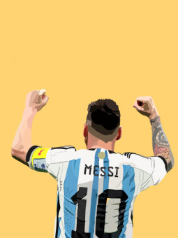 Poster - Messi - Accueil | Oueso - Contemporary Afro Art