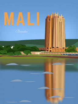 Poster - Mali - Accueil | Oueso - Contemporary Afro Art