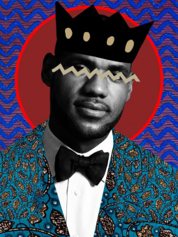 Poster -King Lebron - Accueil | Oueso - Contemporary Afro Art
