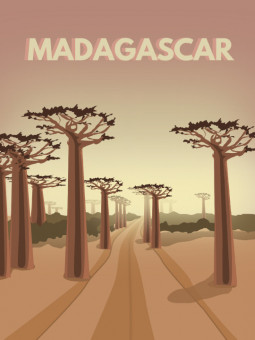 Poster - Madagascar - Accueil | Oueso - Contemporary Afro Art