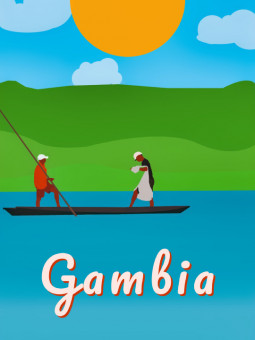 Poster - Gambia - Accueil | Oueso - Contemporary Afro Art