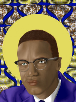Affiche - Malcom X - Accueil | Oueso - Art Afro Contemporain