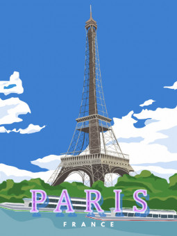 Affiche - Paris - Accueil | Oueso - Art Afro Contemporain