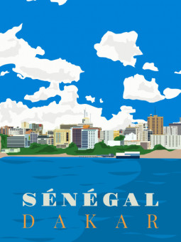 Affiche - Sénégal - Accueil | Oueso - Art Afro Contemporain