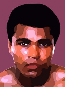 Poster - Mohamed Ali - Accueil | Oueso - Contemporary Afro Art