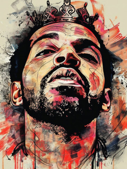 Poster - Drake - Accueil | Oueso - Contemporary Afro Art