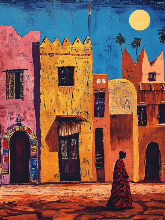 Poster - African Village-Accueil-OUESO
