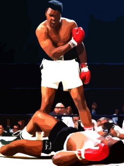 Poster - Clay vs Patterson - Accueil | Oueso - Contemporary Afro Art