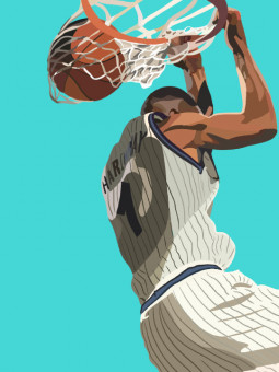 Poster - Back dunk - Accueil | Oueso - Contemporary Afro Art