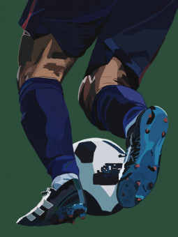Affiche - Soccer legs - Accueil | Oueso - Art Afro Contemporain
