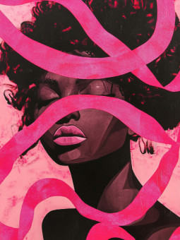 Affiche - Courageous Hearts - Accueil | Oueso - Art Afro Contemporain