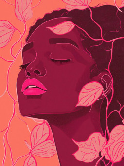 Poster - Pink Victory - Accueil | Oueso - Contemporary Afro Art