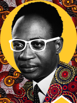 Affiche - Kwame Nkrumah - Accueil | Oueso - Art Afro Contemporain