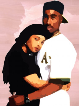 Poster - Lucky and Justice - Accueil | Oueso - Contemporary Afro Art