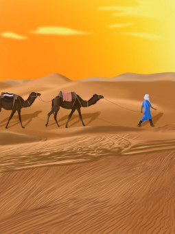 Affiche - Sahara - Accueil | Oueso - Art Afro Contemporain