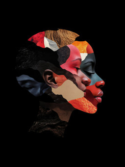 Affiche - Face black - Accueil | Oueso - Art Afro Contemporain