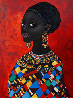 Poster - Queen Mwana - Accueil | Oueso - Contemporary Afro Art