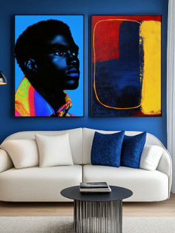 Set of posters Blue dream - Accueil | Oueso - Contemporary Afro Art