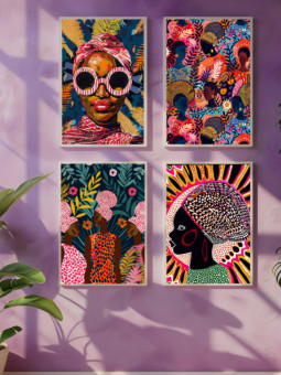Lot de poster - Etnika - Accueil | Oueso - Art Afro Contemporain