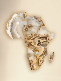Affiche - Golden Africa - Accueil | Oueso - Art Afro Contemporain