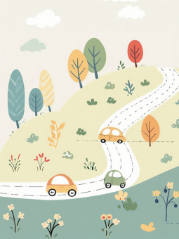 Poster - Road - Accueil | Oueso - Contemporary Afro Art