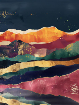 Poster - Sea ​​of ​​mountains - Accueil | Oueso - Contemporary Afro...