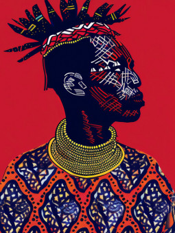 Affiche - Diatta - Accueil | Oueso - Art Afro Contemporain