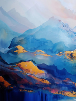 Poster - Blue plains - Accueil | Oueso - Contemporary Afro Art