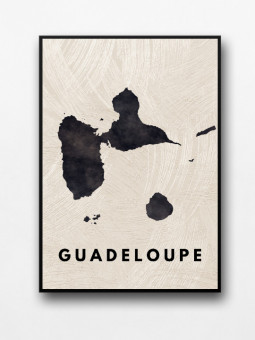 Affiche encadrée - Guadeloupe - Accueil | Oueso - Art Afro Contempo...