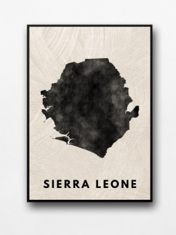 Affiche encadrée - Sierra Leone - Accueil | Oueso - Art Afro Contem...
