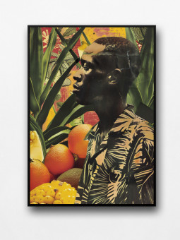 Affiche encadrée - Fruit man - Accueil | Oueso - Art Afro Contemporain