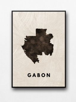 Framed posters - Gabon - Accueil | Oueso - Contemporary Afro Art