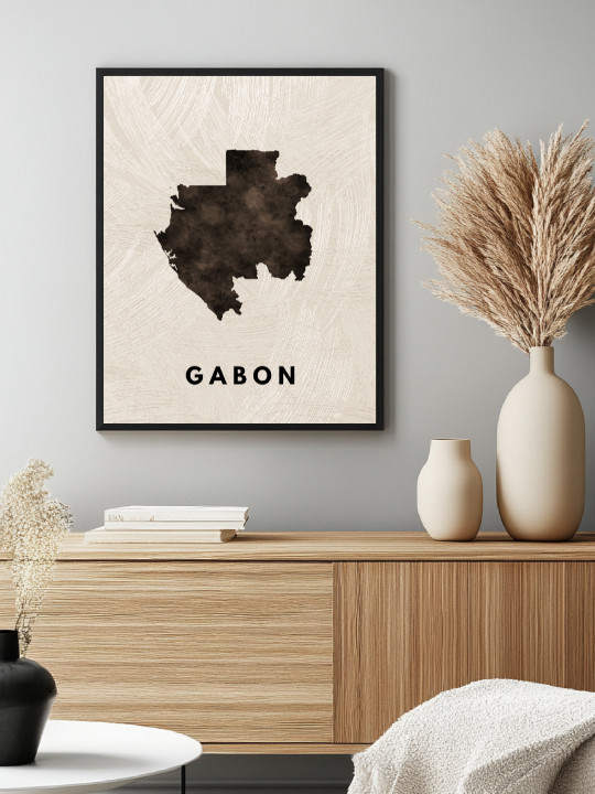 Framed posters - Gabon-Accueil-OUESO
